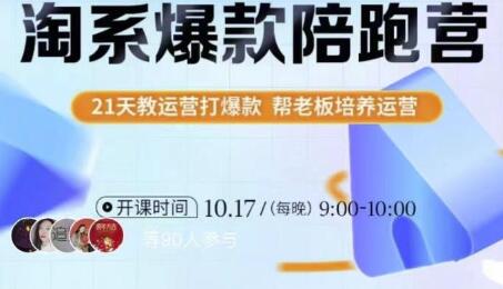 108将淘系爆款陪跑营【第九期】，从淘宝0开始，手把手教你链接起飞，爆款不断-七哥资源网 - 全网最全创业项目资源