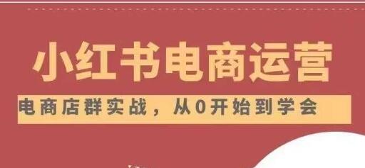 小红书店铺运营从小白到大神2.0，从入门到精通-七哥资源网 - 全网最全创业项目资源