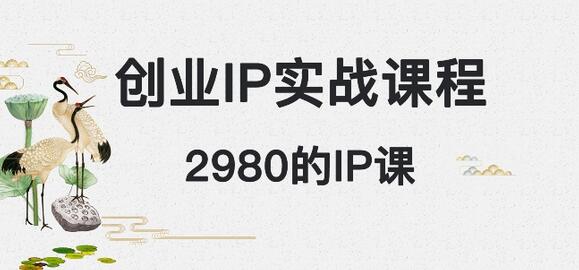 外边卖2980的创业IP课程，做私域月入5w+-七哥资源网 - 全网最全创业项目资源