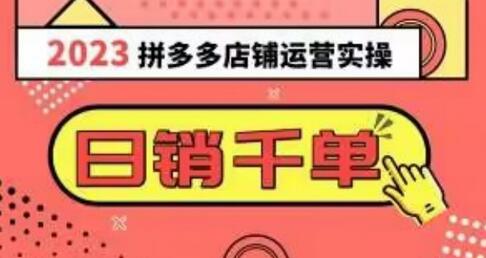 2023拼多多运营实操，每天30分钟日销1000＋，爆款选品技巧大全（10节课）-七哥资源网 - 全网最全创业项目资源