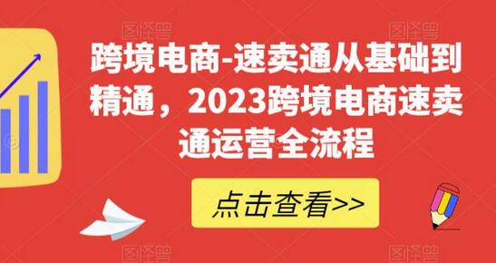 跨境电商-速卖通从基础到精通，2023跨境电商速卖通运营全流程-七哥资源网 - 全网最全创业项目资源