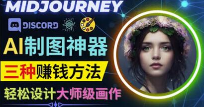 利用AI制图神器Midjourney赚钱的3种方法：Midjourney的注册和使用方法-七哥资源网 - 全网最全创业项目资源