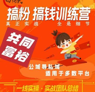 曲博夫搞粉搞钱.训续营，做“私域”光宗耀祖！但是你不是得先有粉丝吗？真正实战，全是细节-七哥资源网 - 全网最全创业项目资源