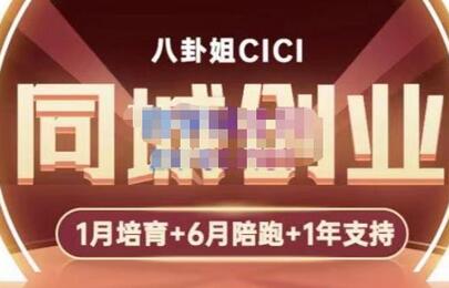 八卦姐cici·同城创业培训，教你做抖音，到引流，线上线下转化、建群、线下活动、全部环节-七哥资源网 - 全网最全创业项目资源