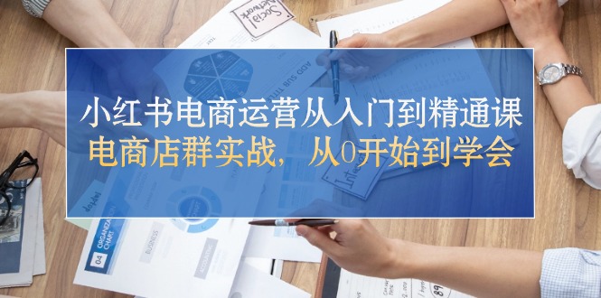 （10937期）小红书电商运营从入门到精通课，电商店群实战，从0开始到学会-七哥资源网 - 全网最全创业项目资源