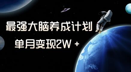 冷门虚拟项目，最强大脑养成计划，一个月变现2W＋-七哥资源网 - 全网最全创业项目资源