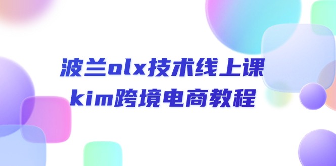 （10967期）波兰olx 技术线上课，kim跨境电商教程-七哥资源网 - 全网最全创业项目资源