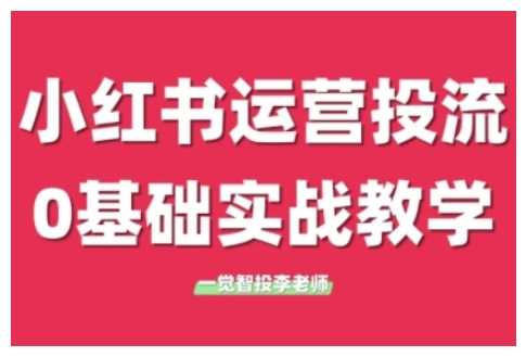 小红书运营投流，小红书广告投放从0到1的实战课，学完即可开始投放-七哥资源网 - 全网最全创业项目资源