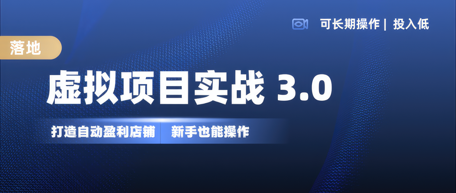 虚拟项目实操落地 3.0,新手轻松上手，单品月入1W+-七哥资源网 - 全网最全创业项目资源