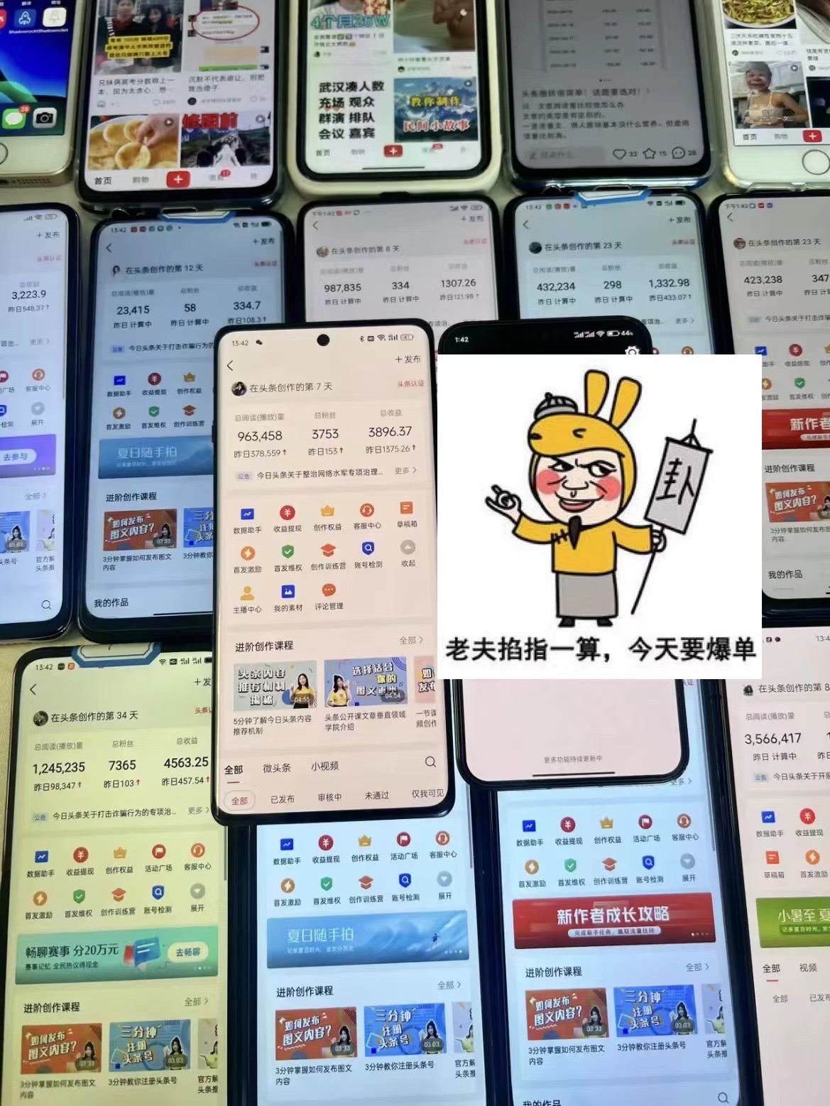 图片[2]-（12040期）一分钟一条  狂撸今日头条 单作品日收益300+  批量日入2000+-七哥资源网 - 全网最全创业项目资源