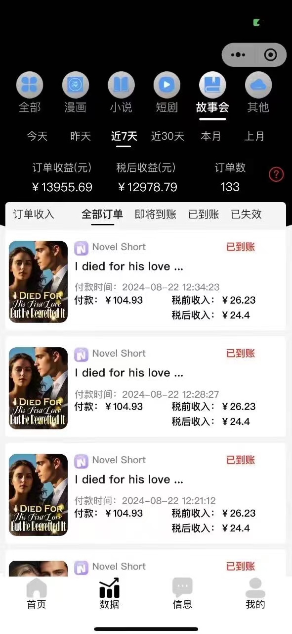 图片[3]-（12333期）最新海外小说推文撸美金，日入1000＋ 蓝海市场，矩阵放大收益爆炸-七哥资源网 - 全网最全创业项目资源