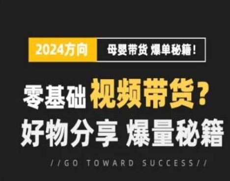 短视频母婴赛道实操流量训练营，零基础视频带货，好物分享，爆量秘籍-七哥资源网 - 全网最全创业项目资源