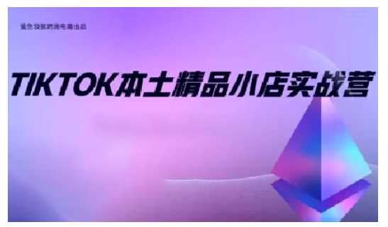 TikTok本土精品小店出海实战营，从入门到高阶，不止0-1!-七哥资源网 - 全网最全创业项目资源