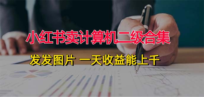 （12228期）小红书卖计算机二级合集，发发图片 一天收益能上千-七哥资源网 - 全网最全创业项目资源