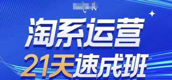 淘系运营21天速成班(更新24年9月)，0基础轻松搞定淘系运营，不做假把式-七哥资源网 - 全网最全创业项目资源