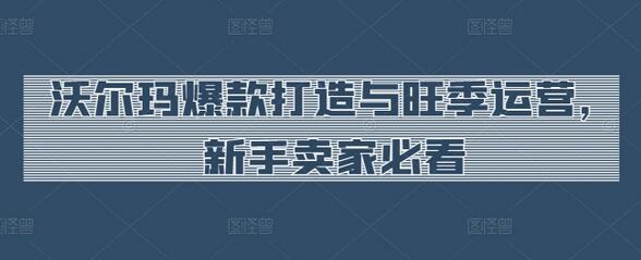 沃尔玛爆款打造与旺季运营，新手卖家必看-七哥资源网 - 全网最全创业项目资源