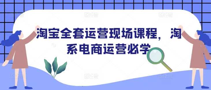 淘宝全套运营现场课程，淘系电商运营必学-七哥资源网 - 全网最全创业项目资源