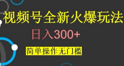 视频号最新爆火玩法，日入300+，简单操作无门槛-七哥资源网 - 全网最全创业项目资源