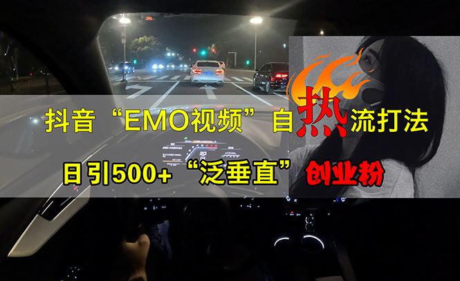 （13029期）抖音EMO视频自热打法，日引500+“泛垂直”创业粉-七哥资源网 - 全网最全创业项目资源