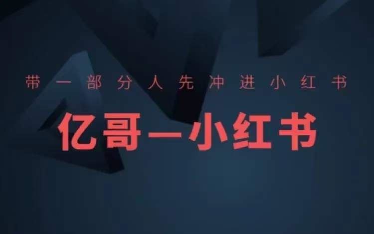 ​​带一部分人先冲进小红书，小红书开店、选品、爆款裂变-七哥资源网 - 全网最全创业项目资源