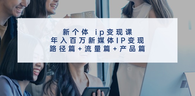 新个体ip变现课，年入百万新媒体IP变现，路径篇+流量篇+产品篇-七哥资源网 - 全网最全创业项目资源