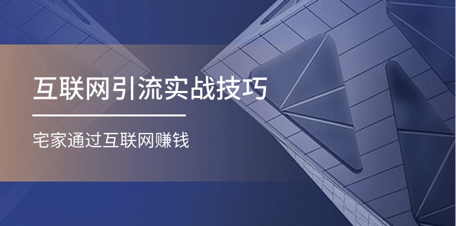 互联网引流实操技巧(适合微商，吸引宝妈)，宅家通过互联网赚钱（17节）-七哥资源网 - 全网最全创业项目资源