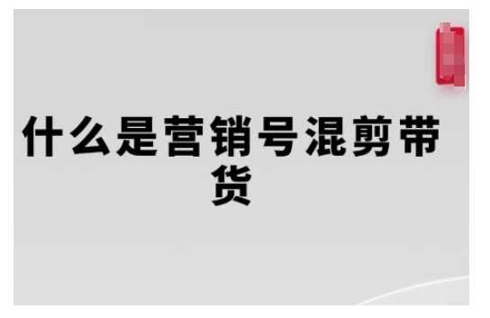 营销号混剪带货，从内容创作到流量变现的全流程，教你用营销号形式做混剪带货-七哥资源网 - 全网最全创业项目资源
