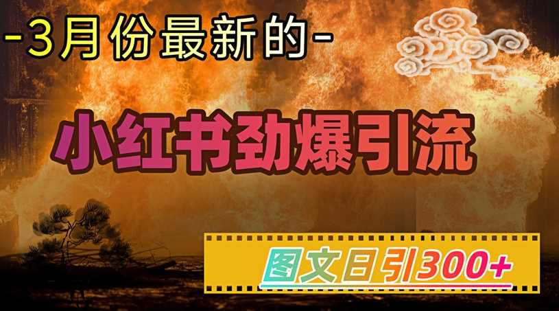 小红书超劲爆引流手段，图文日引300+轻松变现1W-七哥资源网 - 全网最全创业项目资源