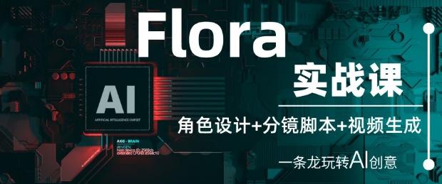 Flora实战课：角色设计+分镜脚本+视频生成，一条龙玩转AI创意-七哥资源网 - 全网最全创业项目资源
