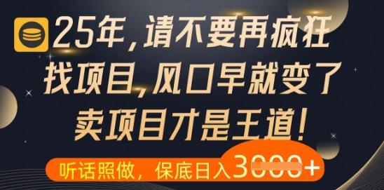 什么？25年你还在疯狂找项目做，醒醒吧，看完这些你全都懂了【揭秘】-七哥资源网 - 全网最全创业项目资源