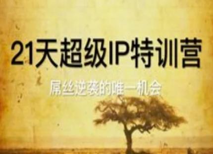 21天超级IP特训营，屌丝逆袭的唯一机会-七哥资源网 - 全网最全创业项目资源